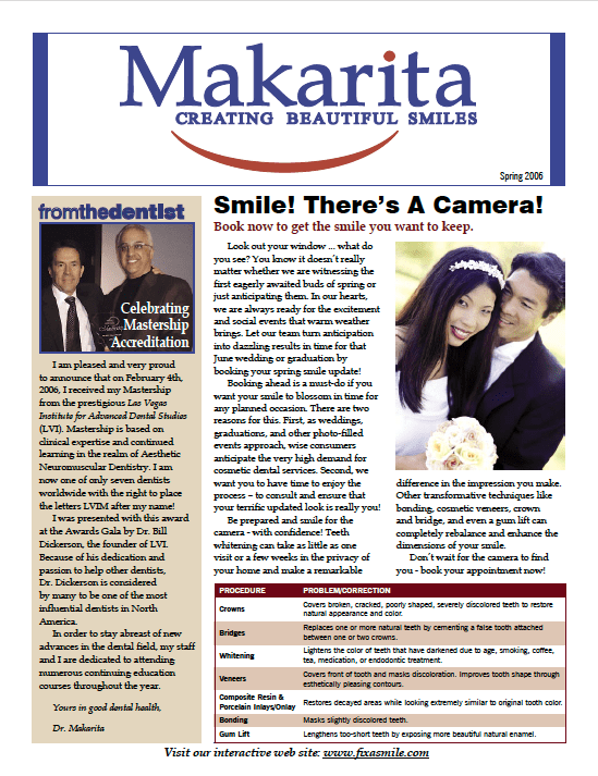 Dr. Makarita Newsletter Archive Spring 2006