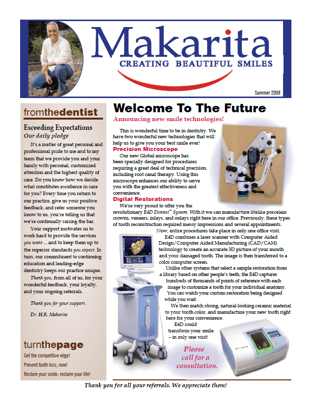 Dr. Makarita Newsletter Archive Summer 2008